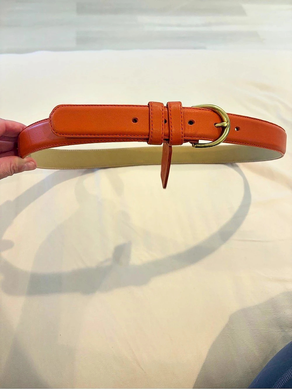 Coach Leather Belt in orange  Size Large